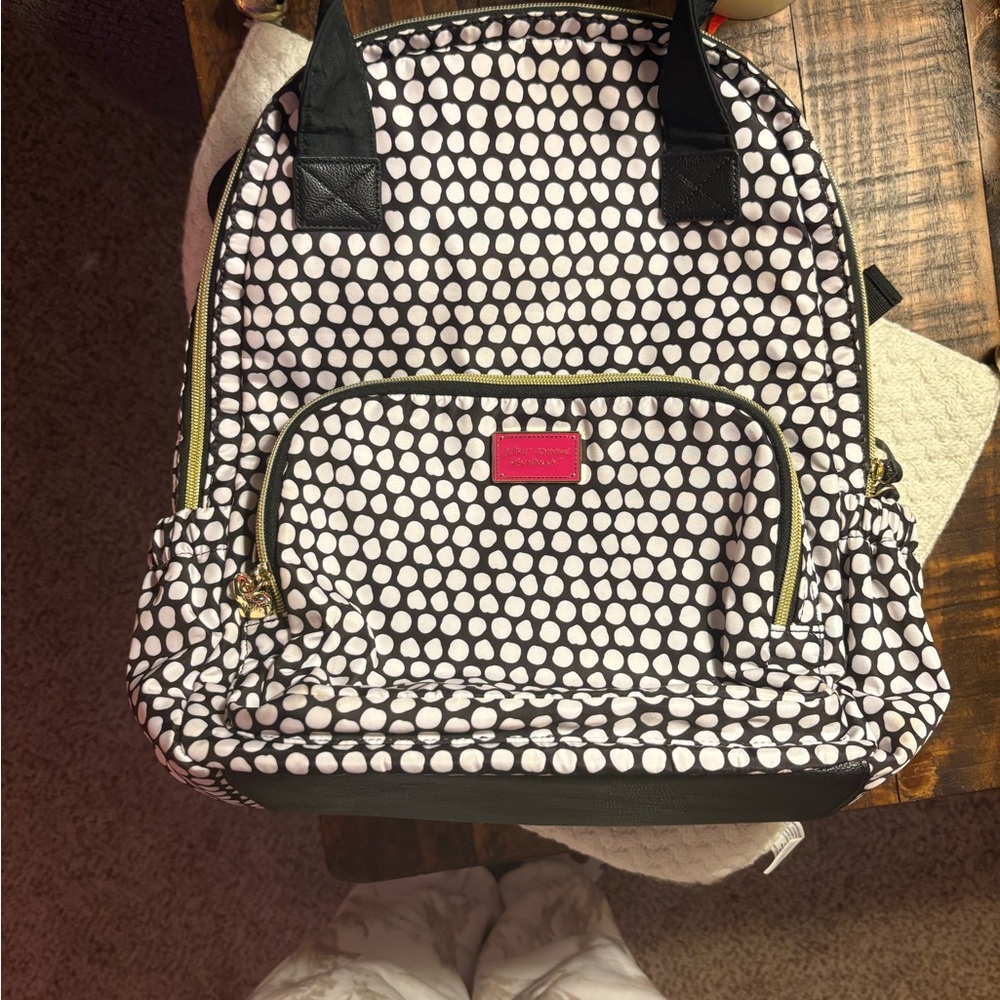 Betsy Johnson Polka Dot Backpack - image 1